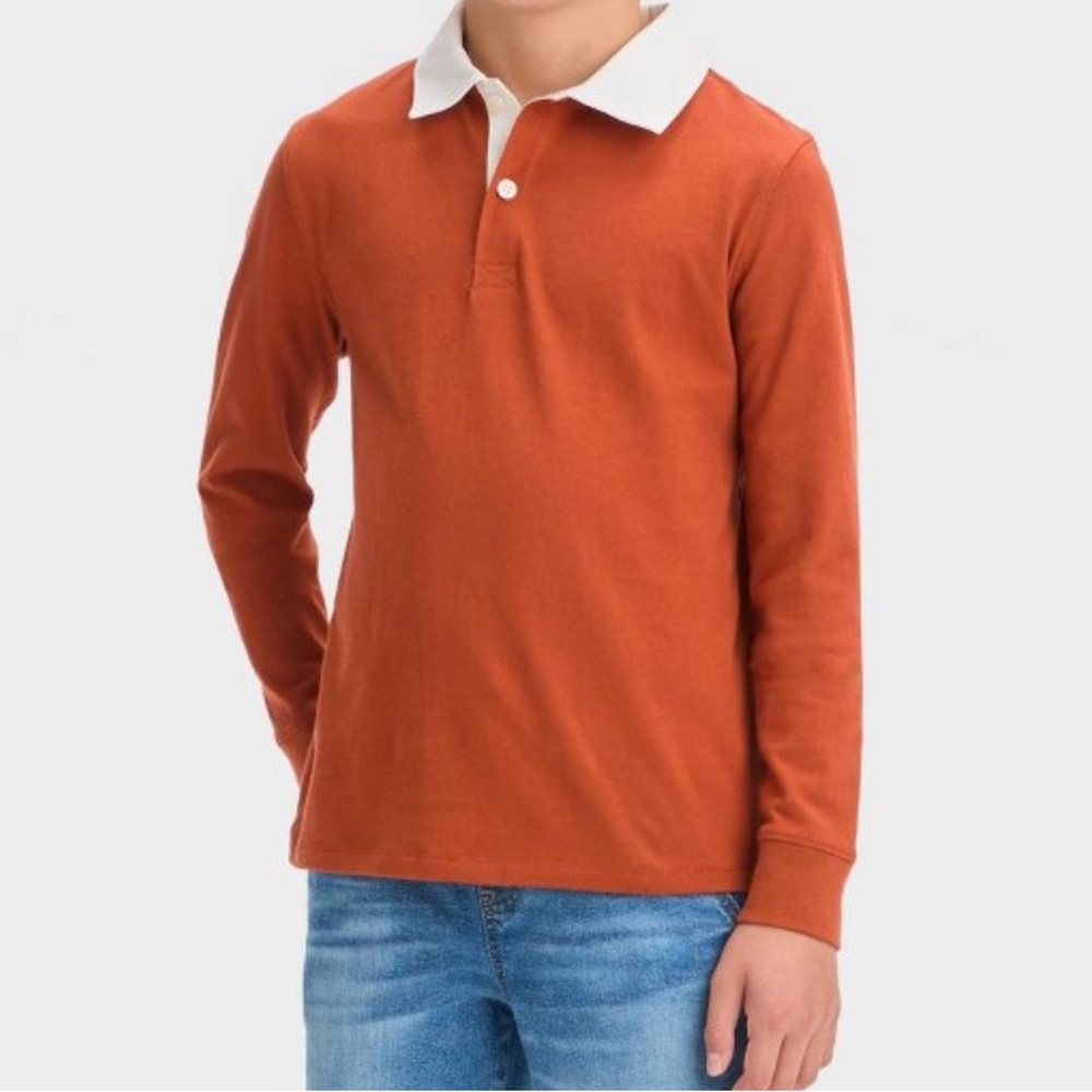 Long-sleeve polo shirt